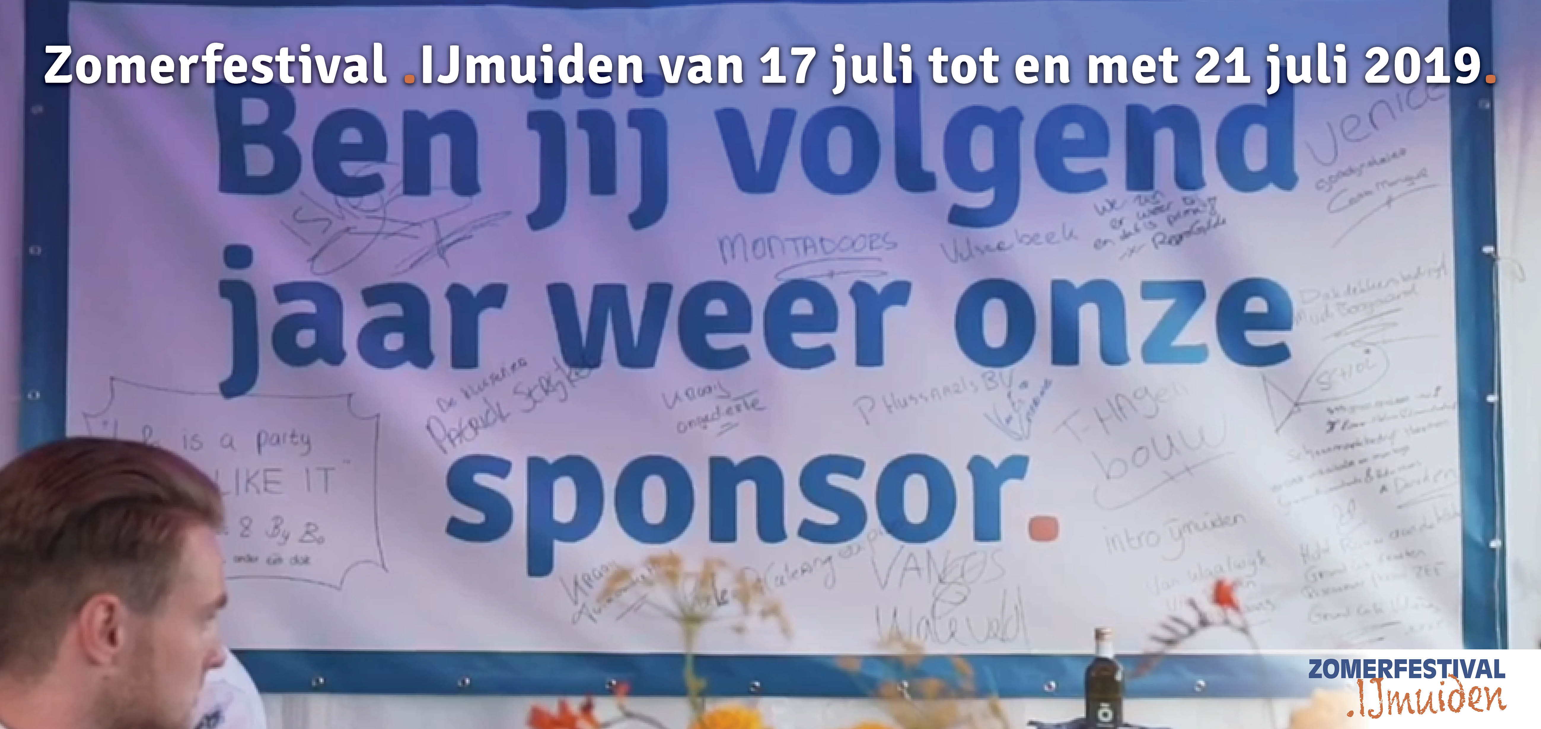 Sponsor worden in 2019? | Zomerfestival.IJmuiden