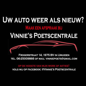 Vinnie's Poetscentrale is een fijne sponsor van Zomerfestival IJmuiden