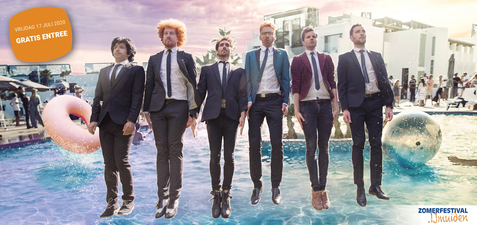 Furnace and the Fundamentals (Australië) treden op in Nederland op vrijdag 17 juli 2020 op het Zomerfestival.IJmuiden in de gemeente Velsen