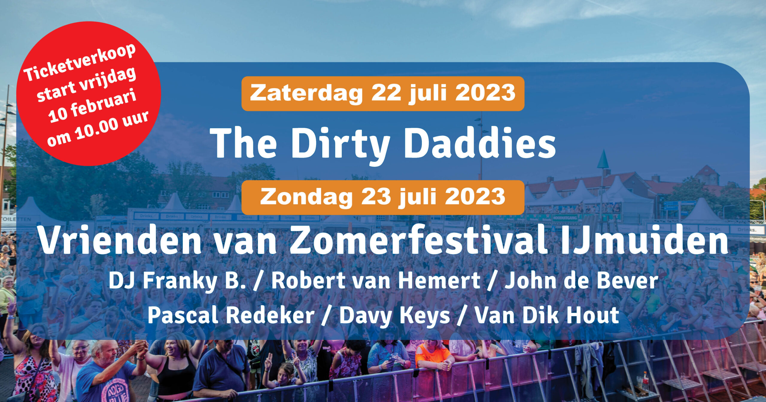 The Dirty Daddies en Vrienden van Zomerfestival.IJmuiden live op Zomerfestival.IJmuiden | 22 en 23 juli 2023 | Gemeente Velsen