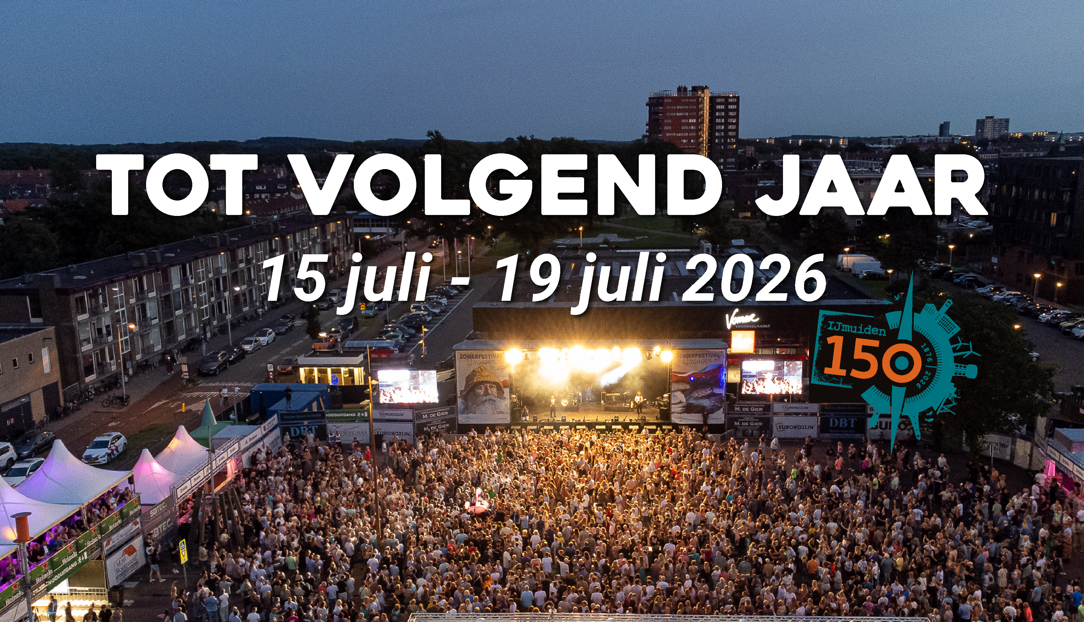 Zomerfestival IJmuiden | woensdag 15 juli 2026 tot en met zondag 19 juli 2026