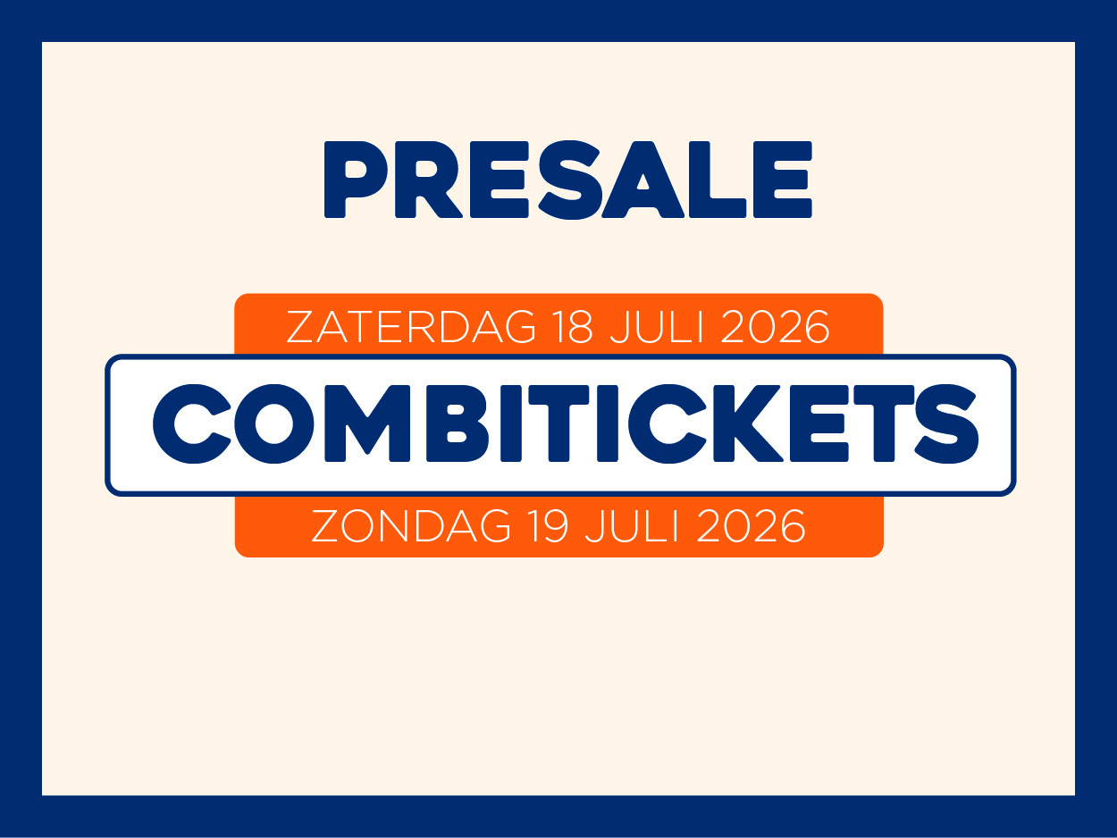 PRESALE Combitickets voor zaterdag 18 juli 2026 en zondag 19 juli 2026 | Zomerfestival IJmuiden | Feestweek in IJmuiden