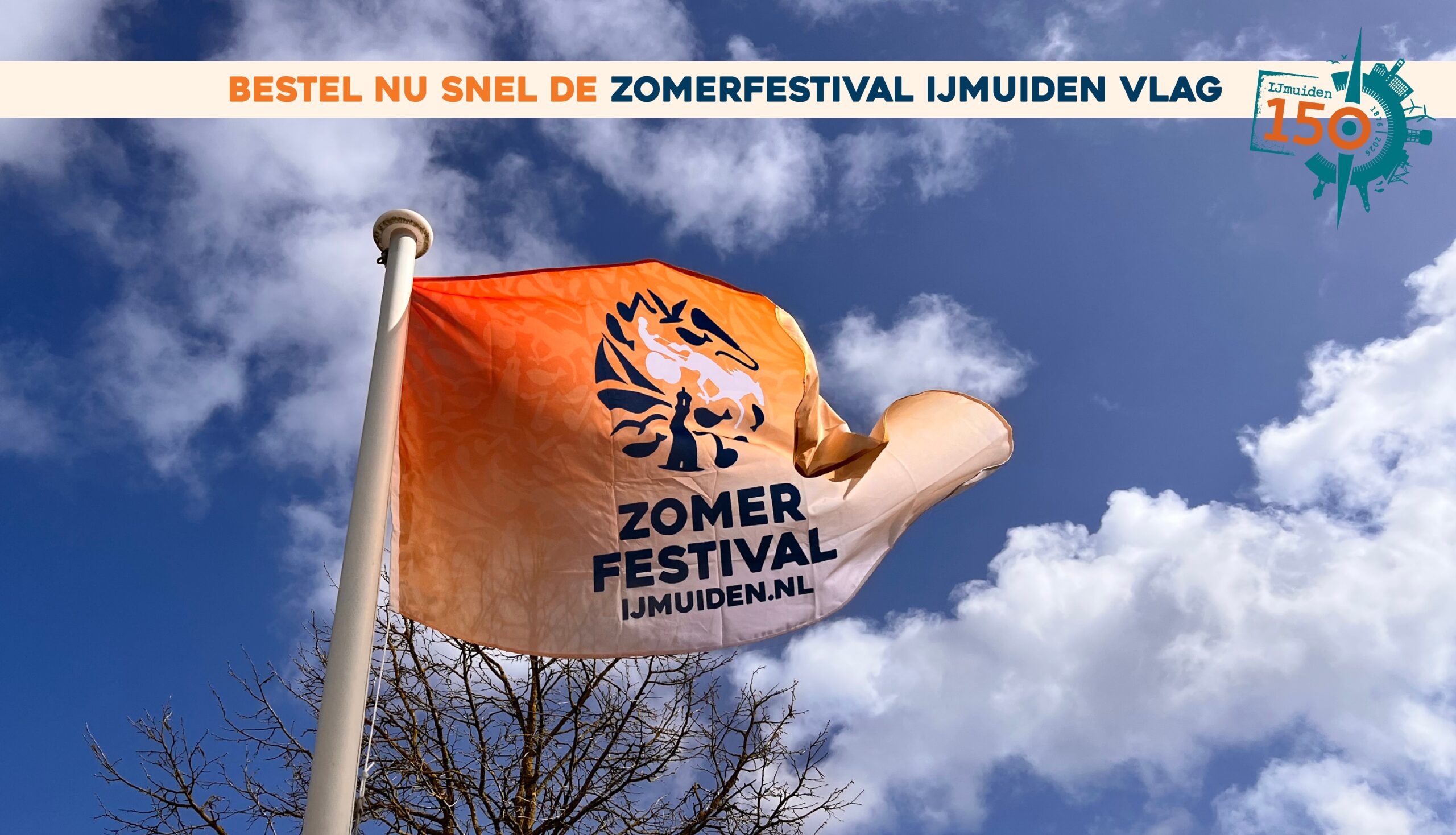 Bestel de Zomerfestival IJmuiden Vlag | Gemeente Velsen | Festival | Feestweek IJmuiden