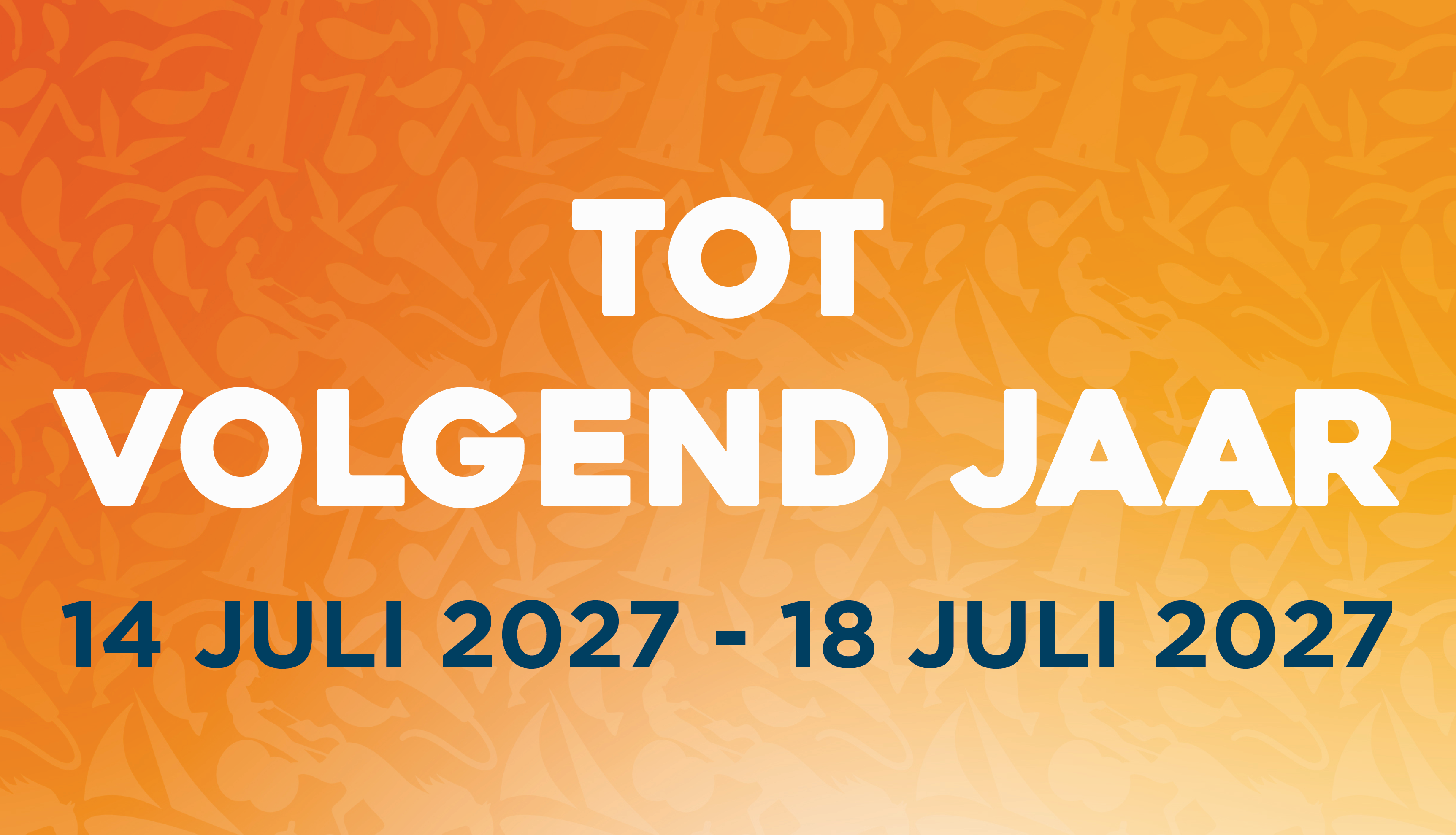 Zomerfestival IJmuiden | woensdag 14 juli 2027 tot en met zondag 18 juli 2027 | Feestweek IJmuiden